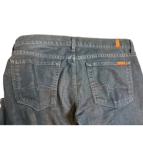 7 For all Mankind Gwenevere Womens Zip Blue Ankle Mid Rise Jeans Size 30 - Picture 9 of 9